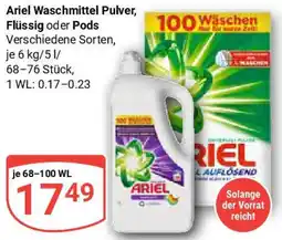 Globus Ariel Waschmittel Pulver, Flüssig oder Pods Angebot