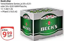 Globus Beck's Bier Angebot