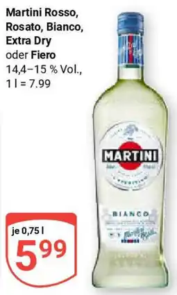 Globus Martini Rosso, Rosato, Bianco, Extra Dry oder Fiero Angebot