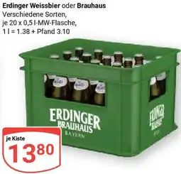 Globus Erdinger Weissbier oder Brauhaus Angebot