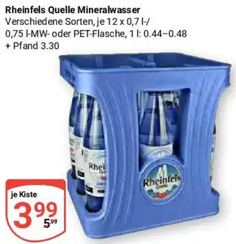 Globus Rheinfels Quelle Mineralwasser Angebot