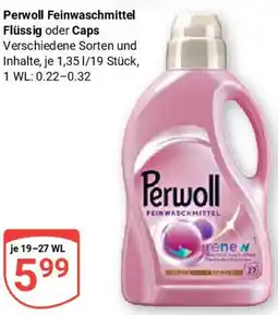 Globus Perwoll Feinwaschmittel Flüssig oder Caps Angebot