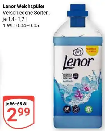 Globus Lenor Weichspüler Angebot