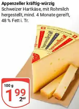 Globus Appenzeller kräftig-würzig Angebot