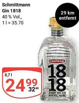 Globus Schmittmann Gin 1818 Angebot