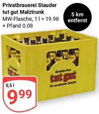 Globus Privatbrauerei Stauder tut gut Malztrunk Angebot