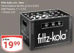 Globus Fritz-kola oder limo Angebot