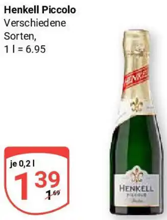 Globus Henkell Piccolo Angebot