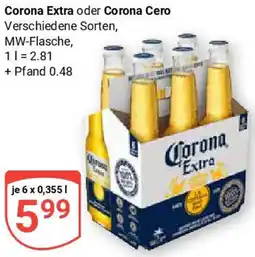 Globus Corona Extra oder Corona Cero Angebot