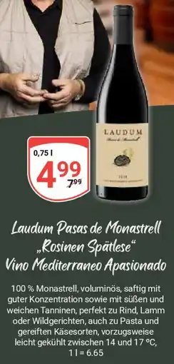 Globus Laudum Pasas de Monastrell „Rosinen Spätlese“ Vino Mediterraneo Apasionado Angebot