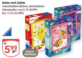 Globus Ravensburger Malen nach Zahlen Angebot