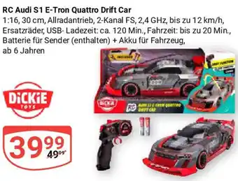 Globus DICKIE TOYS RC Audi S1 E-Tron Quattro Drift Car Angebot