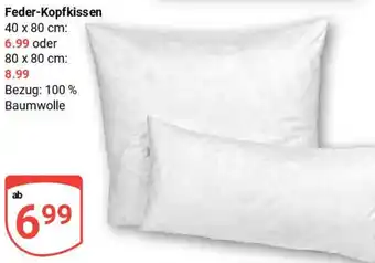 Globus Feder-Kopfkissen Angebot