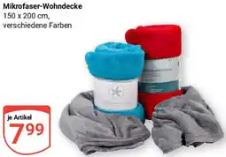 Globus Mikrofaser-Wohndecke Angebot