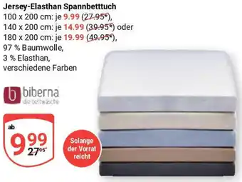 Globus Biberna Jersey-Elasthan Spannbetttuch Angebot