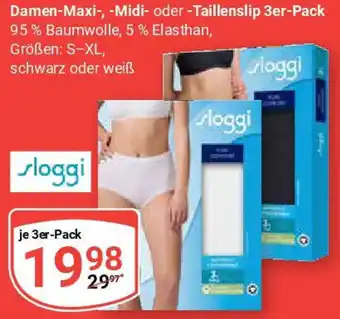 Globus Sloggi Damen-Maxi, Midi oder Taillenslip 3er-Pack Angebot