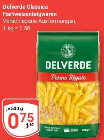 Globus Delverde Classica Hartweizenteigwaren Angebot