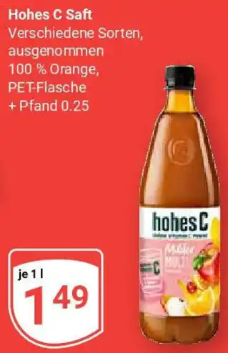 Globus Hohes C Saft Angebot