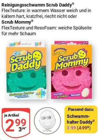 Globus Reinigungsschwamm Scrub Daddy oder Scrub Mommy Angebot