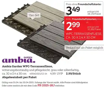 XXXLutz Ambia Garden WPC-Terrassenfliese Angebot