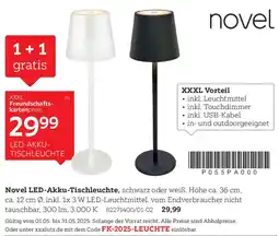 XXXLutz Novel LED-Akku-Tischleuchte Angebot