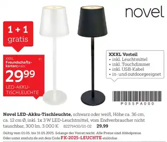 XXXLutz Novel LED-Akku-Tischleuchte Angebot