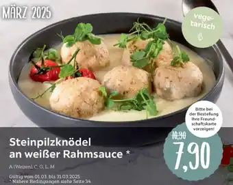 XXXLutz Steinpilzknödel an weißer Rahmsauce Angebot