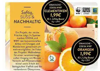 Edeka Zurheide Clementinen, Orangen Angebot