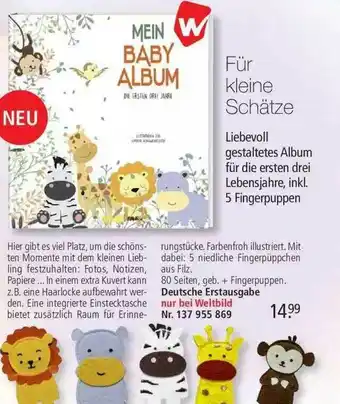 Weltbild Mein Baby Album Angebot