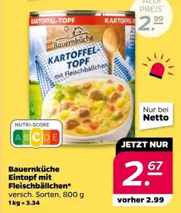 NETTO Bauernküche Eintopf mit Fleischbällchen Angebot