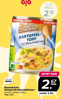 NETTO Bauernküch Eintopf mit Fleischbällchen Angebot