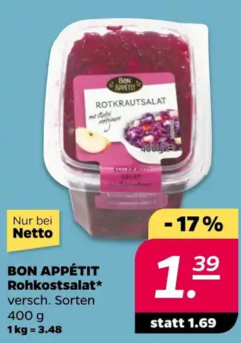 NETTO BON APPÉTIT Rohkostsalat Angebot