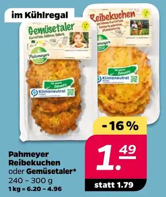 NETTO Pahmeyer Reibekuchen oder Gemüsetaler Angebot