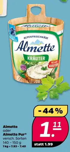 NETTO Almette oder Almette Pur Angebot