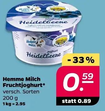 NETTO Hemme Milch Fruchtjoghurt Angebot