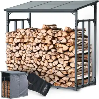 Netto Marken-Discount holz4home Kaminholzunterstand Metall M (1.4RM 2SRM) Angebot