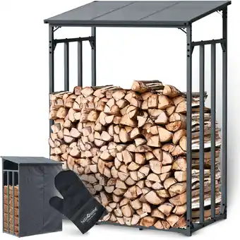 Netto Marken-Discount holz4home Kaminholzunterstand Metall L (1.6RM 2.5SRM) Angebot