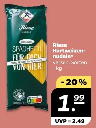 NETTO Riesa Hartweizen- nudeln Angebot