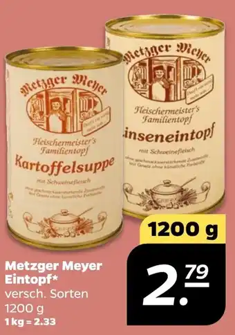 NETTO Metzger Meyer Eintopf Angebot