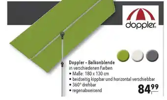 CITTI Markt Doppler - Balkonblende Angebot