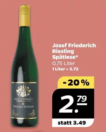 NETTO Josef Friederich Riesling Spätlese Angebot