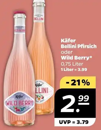 NETTO Käfer Bellini Pfirsich oder Wild Berry Angebot