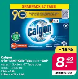 NETTO Calgon 4-in-1 Anti-Kalk-Tabs oder -Gel Angebot