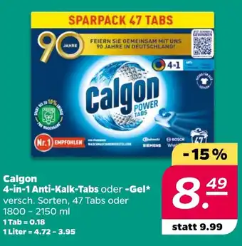 NETTO Calgon 4-in-1 Anti-Kalk-Tabs oder -Gel Angebot