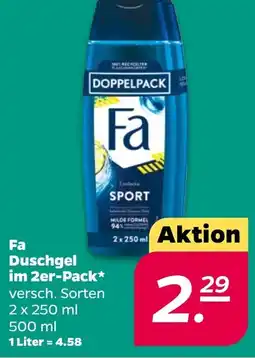 NETTO Fa Duschgel im 2er-Pack Angebot