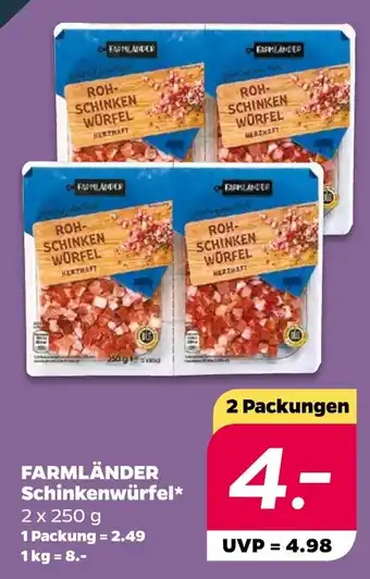 NETTO FARMLÄNDER Schinkenwürfel Angebot