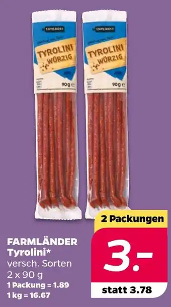 NETTO FARMLÄNDER Tyrolini Angebot