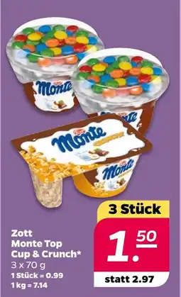 NETTO Zott Monte Top Cup & Crunch Angebot