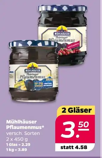 NETTO Mühlhäuser Pflaumenmus Angebot