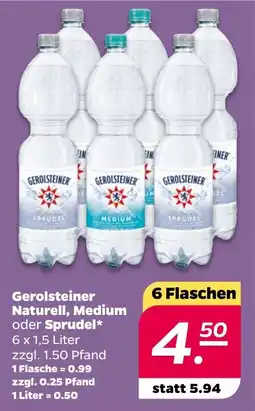 NETTO Gerolsteiner Naturell, Medium oder Sprudel Angebot